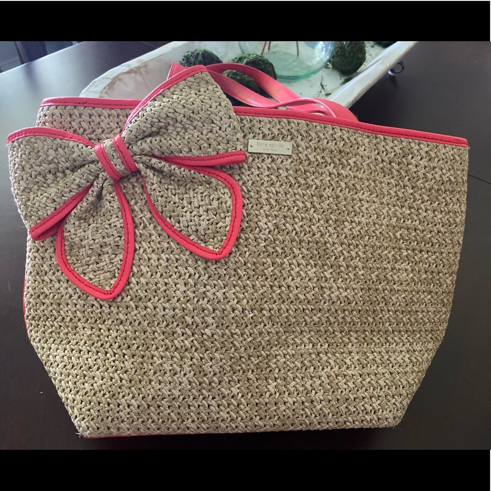 Kate Spade Belle Place Straw Tote